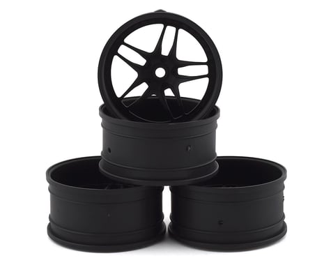 MST FB Wheel Set (Flat Black) (4) (+11 Offset)