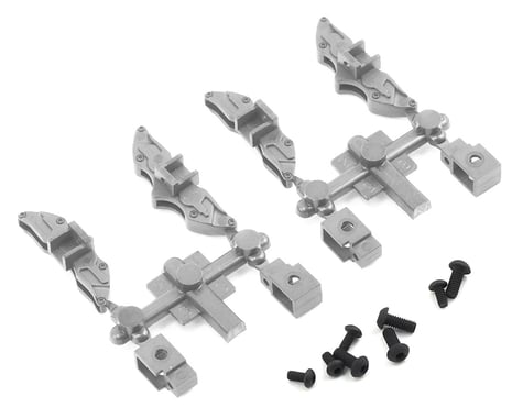 MST FXX-D Brake Calipers (Flat Silver) (4)