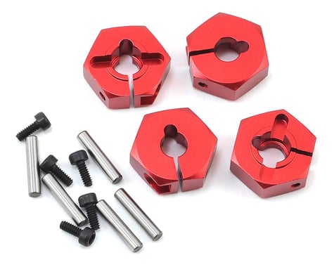 MST 5mm Aluminum Hex Wheel Hubs (Red) (4)