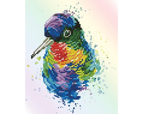 Needle Art World Rainbow Feathers Diamond Dotz Art Kit