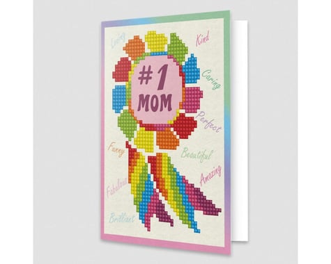 Needle Art World Number 1 Mom Card Diamond Dotz Art Kit