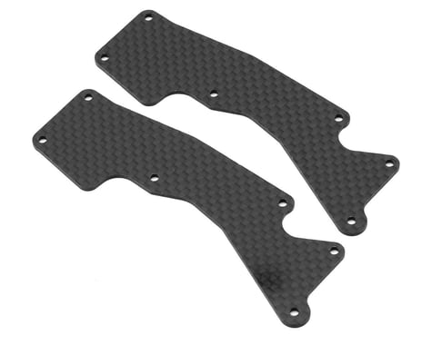 Position 1 RC TLR 8IGHT-XT/XTE Carbon Fiber Front Arm Inserts (2)