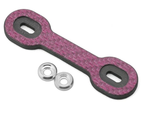 Position 1 RC Universal Carbon Fiber One Piece Wing Button Plate (Pink)