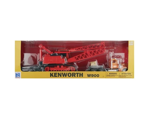 New Ray 11293C 1/32 Kenworth W900 Lowboy w/Crane