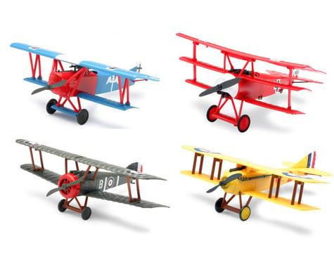 New Ray Die Cast Classic Bi-Plane Model Kit Assortment (12)