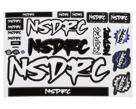 No Superior Designs RC Sticker Sheet (White)