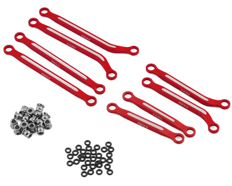 NEXX Racing Aluminum High Clearance Links for Traxxas TRX-4M (Red)