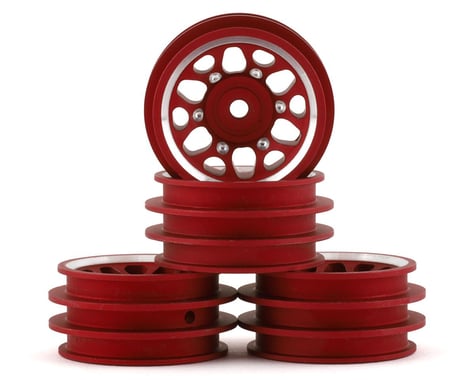 NEXX Racing TRX-4M 1.0" Aluminum Wheels (Red) (4)