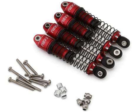 NEXX Racing Redcat Ascent18 53mm Oil-Filled Shocks (Red) (4)