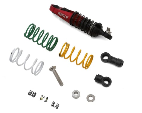 NEXX Racing Mini-Z Premium Aluminum Dual Spring Oil-Filled Center Shock (Red)