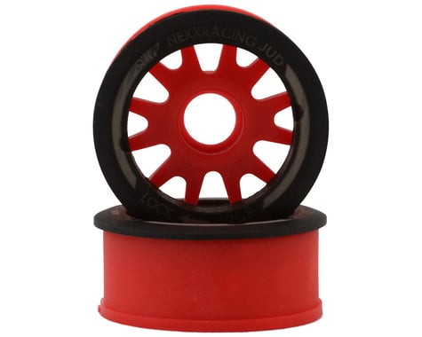 NEXX Racing Mini-Z RWD "JUD" EVO Front Threaded Side-Wall Carbon Fiber Rims (0mm Offset)