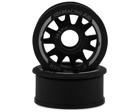 NEXX Racing Mini-Z "JUD" EVO Front Threaded Side-Wall RWD Carbon-Fiber Rims (-1mm Offset)