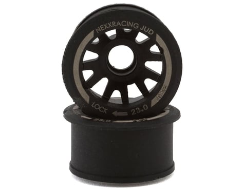 NEXX Racing Mini-Z R11 Rear Threaded Side-Wall Carbon-Fiber Rims (1mm Offset)