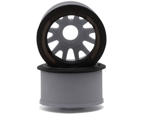 NEXX Racing Mini-Z RWD "JUD" EVO Rear Threaded Side-Wall Carbon Fiber Rims (2mm Offset)