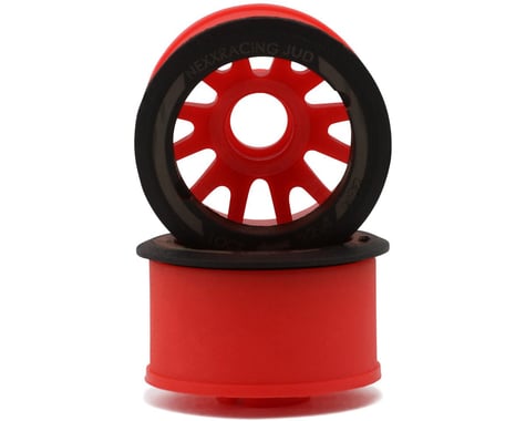 NEXX Racing Mini-Z RWD "JUD" EVO Rear Threaded Side-Wall Carbon Fiber Rims (2mm Offset)