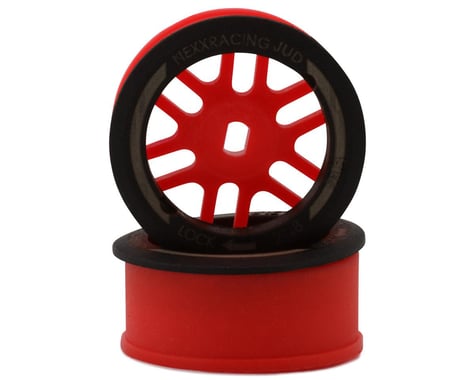 NEXX Racing Mini-Z AWD "JUD" EVO Front Threaded Side-Wall Carbon Fiber Rims (0mm Offset)