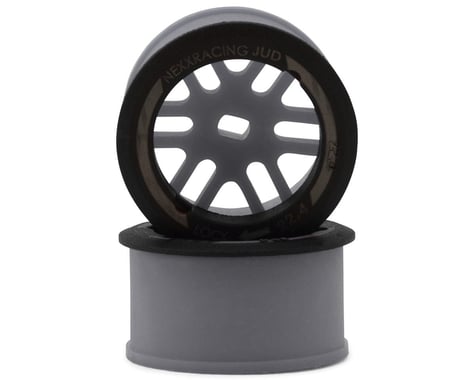 NEXX Racing Mini-Z AWD "JUD" EVO Rear Threaded Side-Wall Carbon Fiber Rims (1mm Offset)