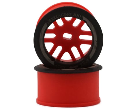 NEXX Racing Mini-Z AWD "JUD" EVO Rear Threaded Side-Wall Carbon Fiber Rims (1mm Offset)