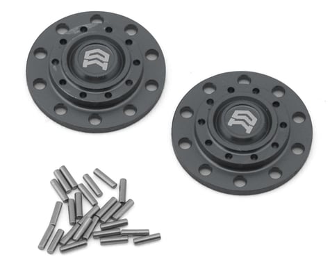 Orlandoo Hunter 32T01 6x4 Scania Front Wheel Metal Hub Trim Caps (Grey) (2)