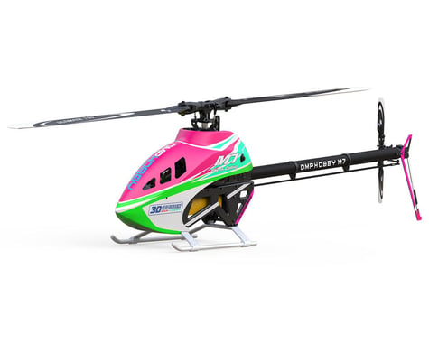 OMPHobby M7 Electric Helicopter Kit w/"RotorTech" Blades (Tropical Pink)