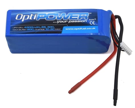 Optipower 6S 30C LiPo Battery (22.2V/4300mAh)