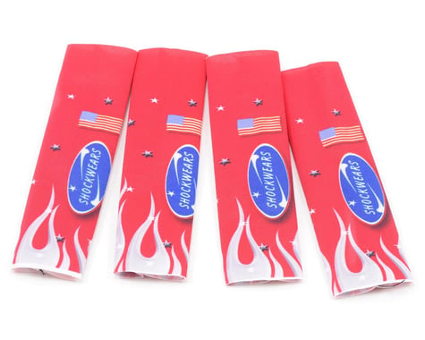 Outerwears Shockwares Patriotic Evolution Big Bore Shock Covers (4) (Red)