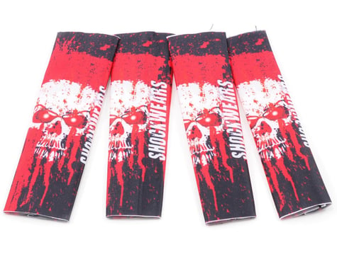 Outerwears Shockwares Skull Evolution Big Bore Shock Covers (4) (Red)