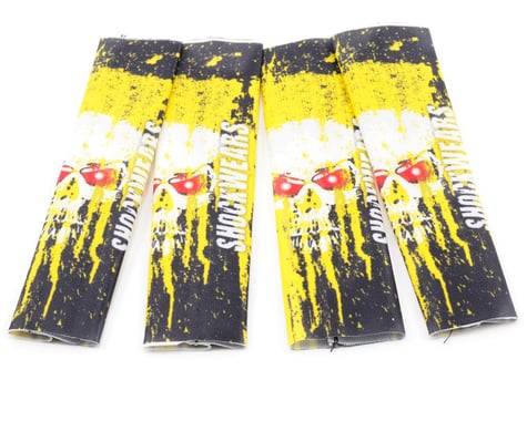 Outerwears Shockwares Skull Evolution Big Bore Shock Covers (4) (Yellow)
