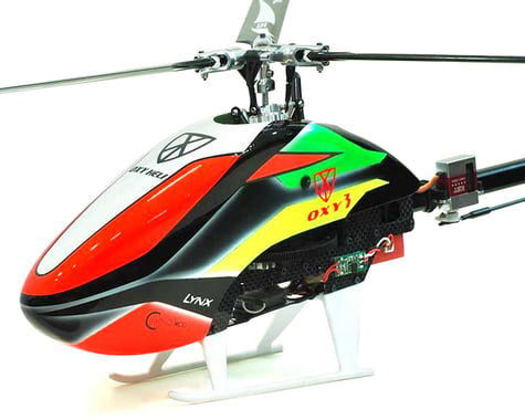 OXY Heli Oxy 3 "Qube" 3-Blade Head Flybarless Electric Helicopter Kit