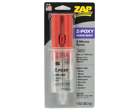 Pacer Technology Z-Poxy 5-Minute Quick Shot Epoxy, 1 oz