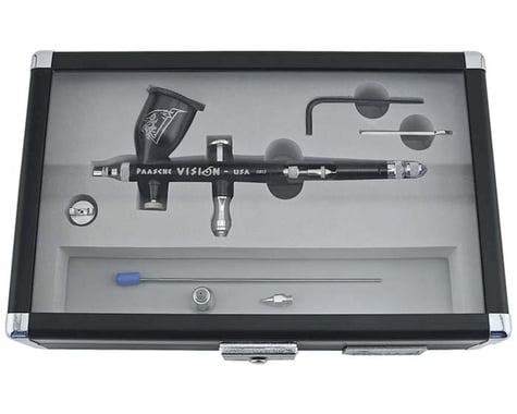 Paasche TGX-2F Vision Dbl Action Gravity Feed Airbrush Set