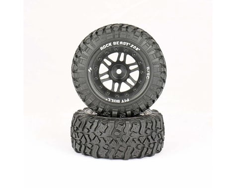 Pit Bull Tires Rock Beast XOR 2.2/3.0 Premounted Short Course Tires (2) (Basher)