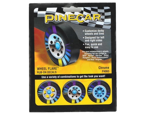 PineCar Wheel Flare Graphics (Chrome)