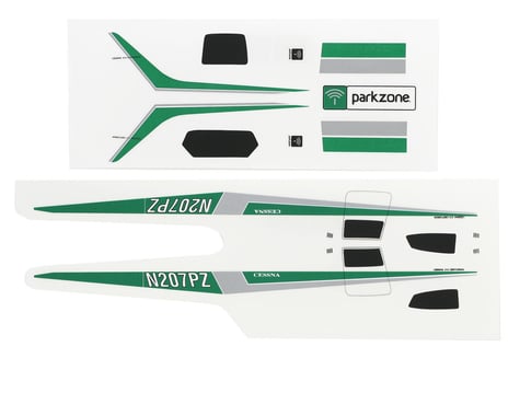 ParkZone Cessna 210 Centurion Decal Set (Green/Silver)