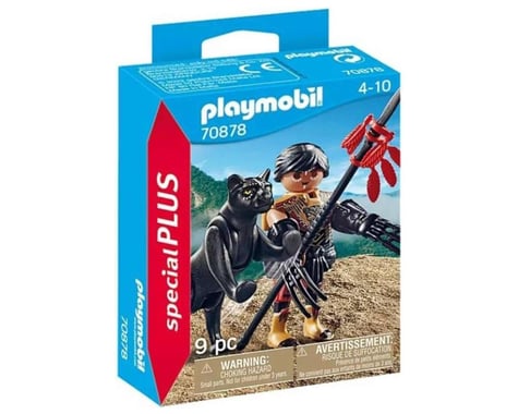 Playmobil Usa Warrior W/Panther