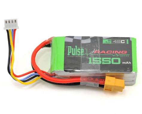 PULSE Racing Series 3S LiPo Battery 45C w/XT60 (11.1V/1550mAh)