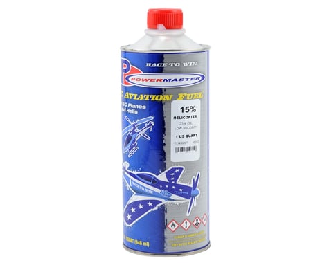 PowerMaster 15% Helicopter Fuel (23% Synthetic Low-Viscosity Blend) (One Quart)