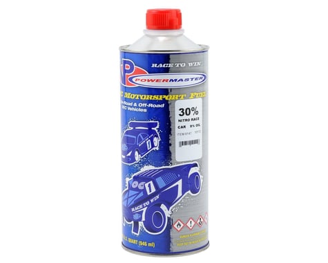 PowerMaster Nitro Race 30% Car Fuel (9% Castor/Synthetic Blend) (One Quart)