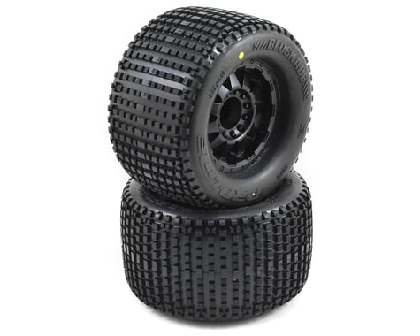 Pro-Line Blockade 3.8" Tire w/F-11 17mm 1/2" Offset MT Wheels (2) (Black)