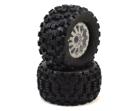 Pro-Line Badlands MX28 2.8" Tires w/F-11 Electric Rear Wheels (2) (Grey)