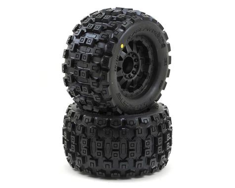 Pro-Line Badlands 3.8" Tire w/F-11 17mm 1/2" Offset MT Wheel (2) (Black)