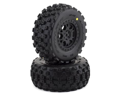 Pro-Line Badlands MX Short Course Tire w/ProTrac Renegade Wheels (Black) (2)