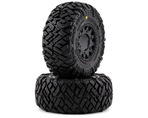 Pro-Line Icon SC Pre-Mounted Tires w/Raid Wheels (Black) (2) (M2)
