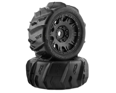 Pro-Line Dumont 5.7" Sand/Snow Pre-Mounted Tires w/Raid Wheels (Black) (2) (Medium)