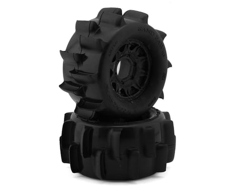 Pro-Line Sand Paw HP Belted 2.8" Pre-Mounted Truck Tires (Black) (2) (Medium)