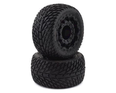 Pro-Line Road Rage 2.8" Tires w/F-11 Nitro Rear Wheels (2) (Black)
