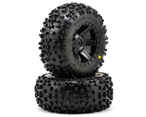 Pro-Line Badlands 2.8" Tires w/Desperado Electric Rear Wheels (2) (Black)