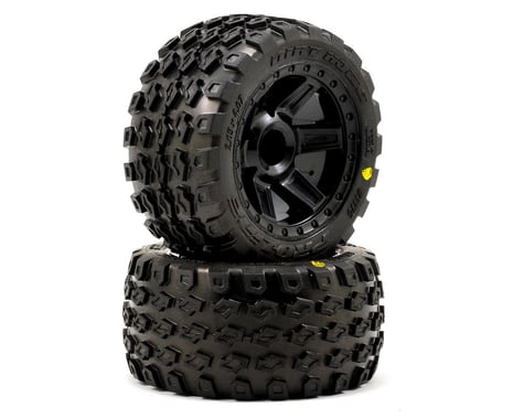 Pro-Line Dirt Hawg 2.8" Tires w/Desperado Nitro Rear Wheels (2) (Black)