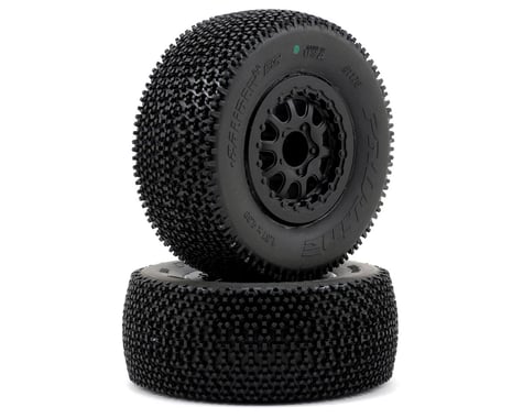 Pro-Line Caliber 2.0 SC Tires w/Renegade Wheels (2) (Slash Rear) (Black)