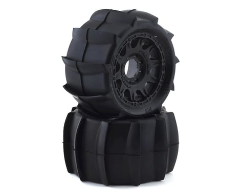 Pro-Line Sling Shot  MX38 3.8" Tire w/Raid 8x32 Wheels (2) (Black)